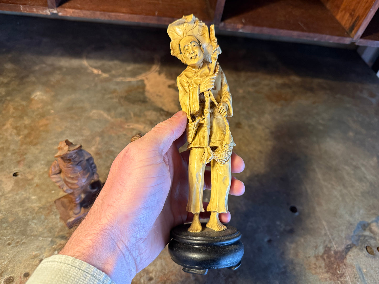 Trio of carved fellas