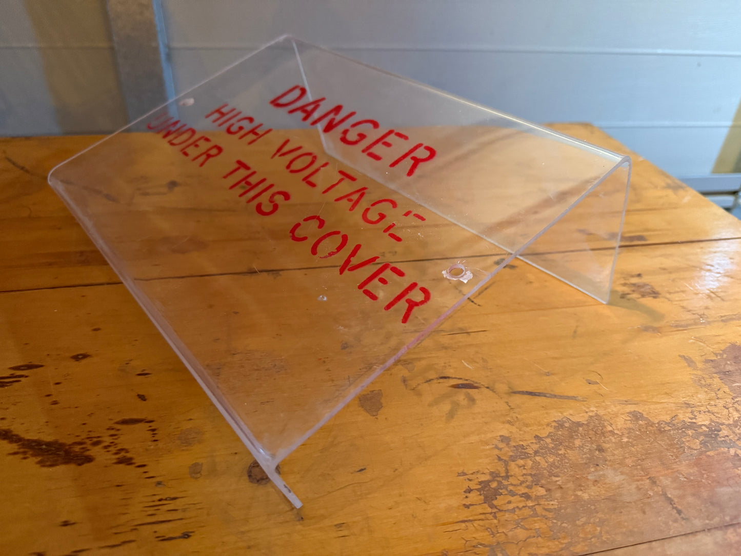 Danger high voltage cover