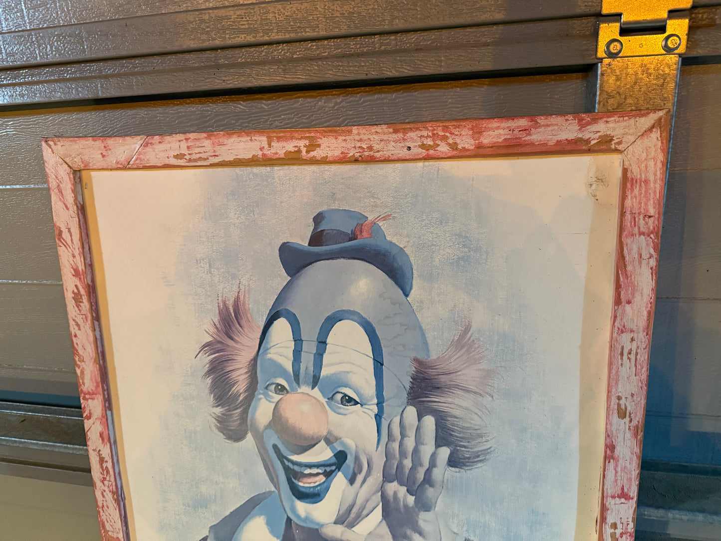 Framed happy clown