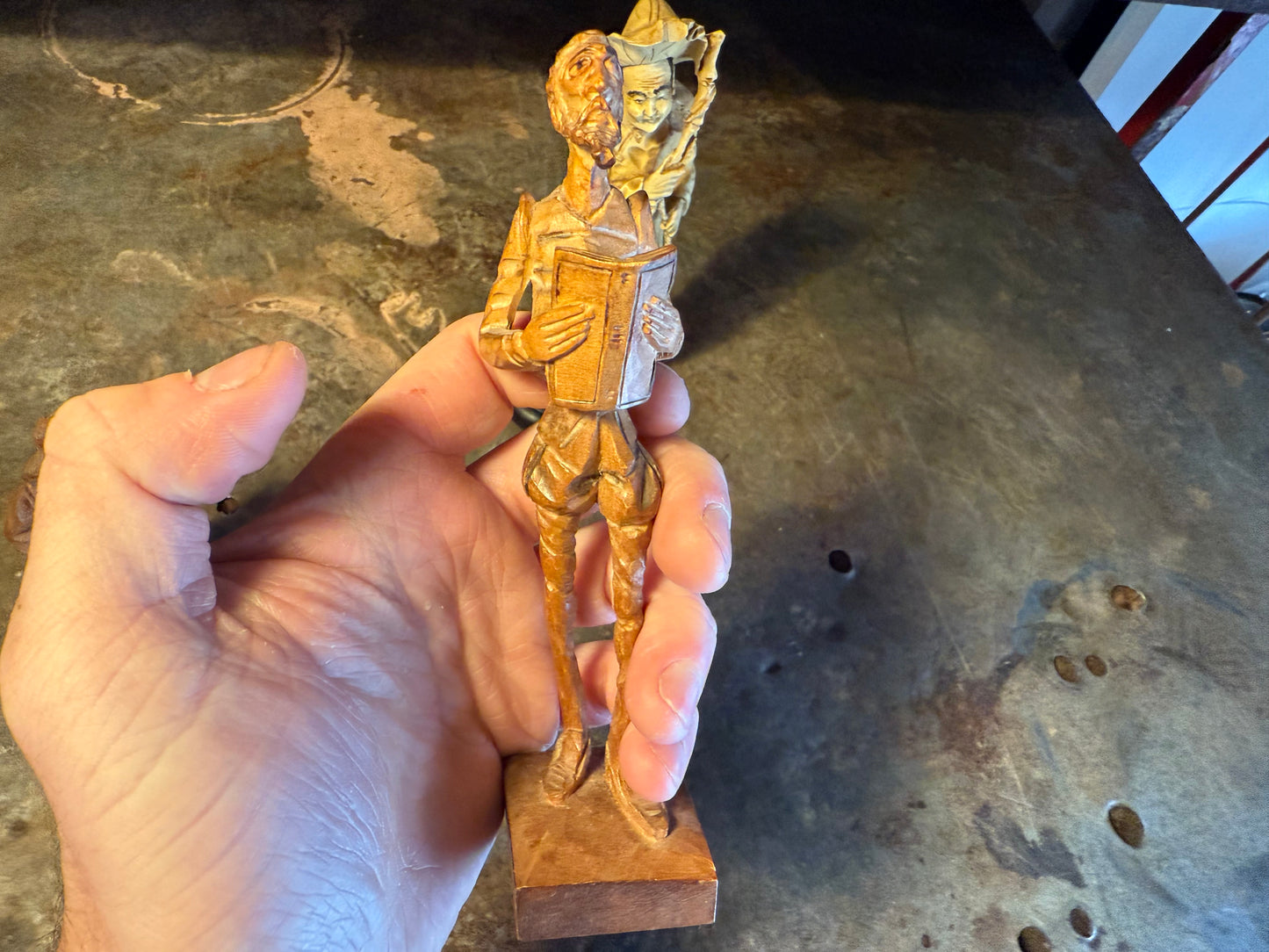 Trio of carved fellas