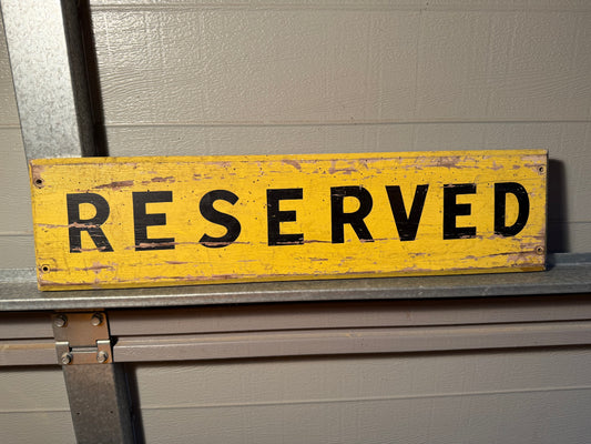 Reserved sign