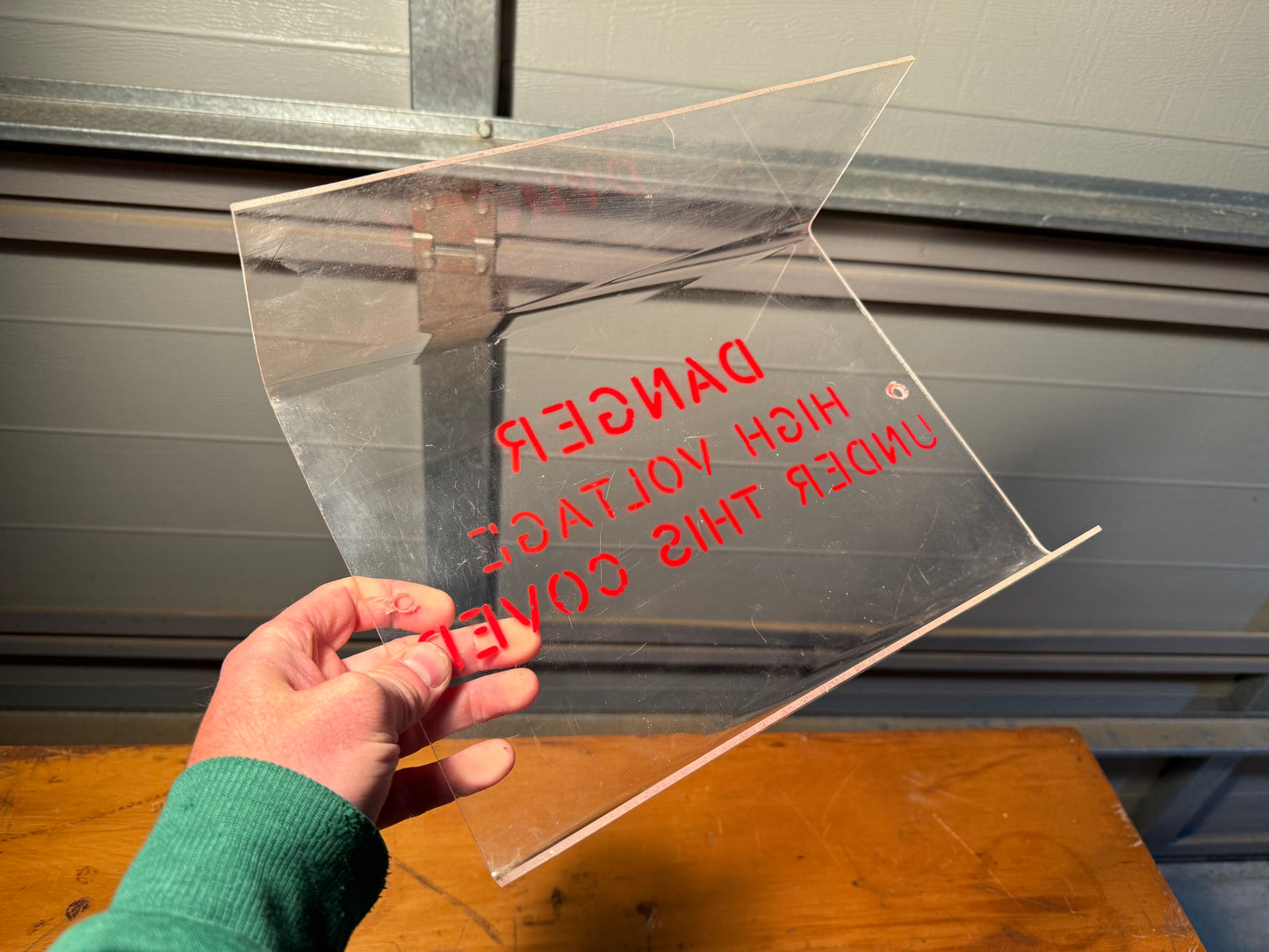 Danger high voltage cover