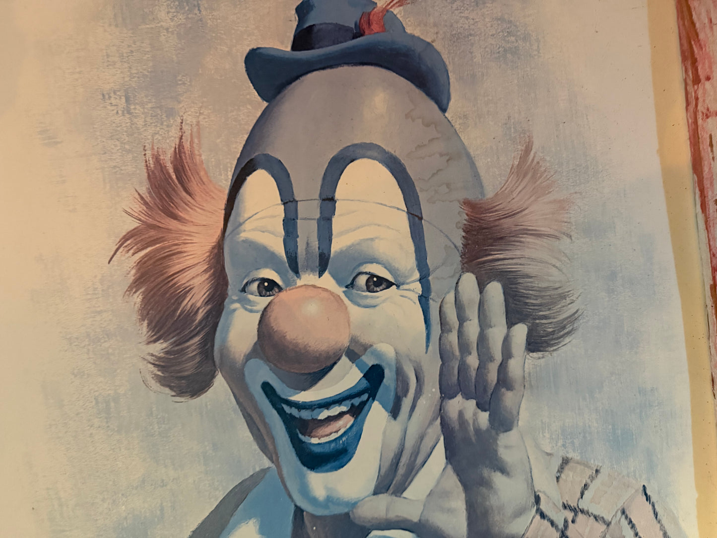 Framed happy clown