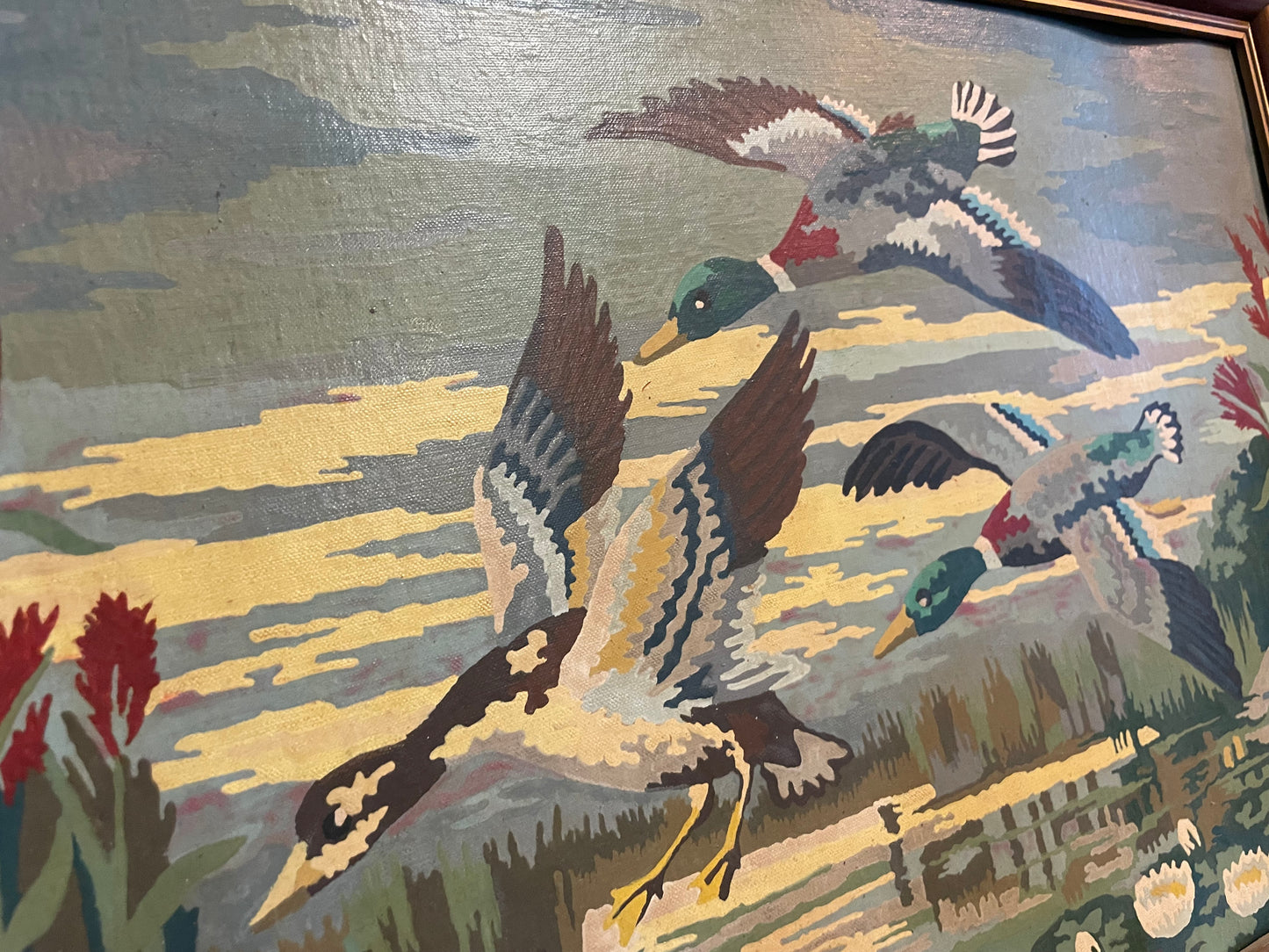 Flying ducks paint by numbers