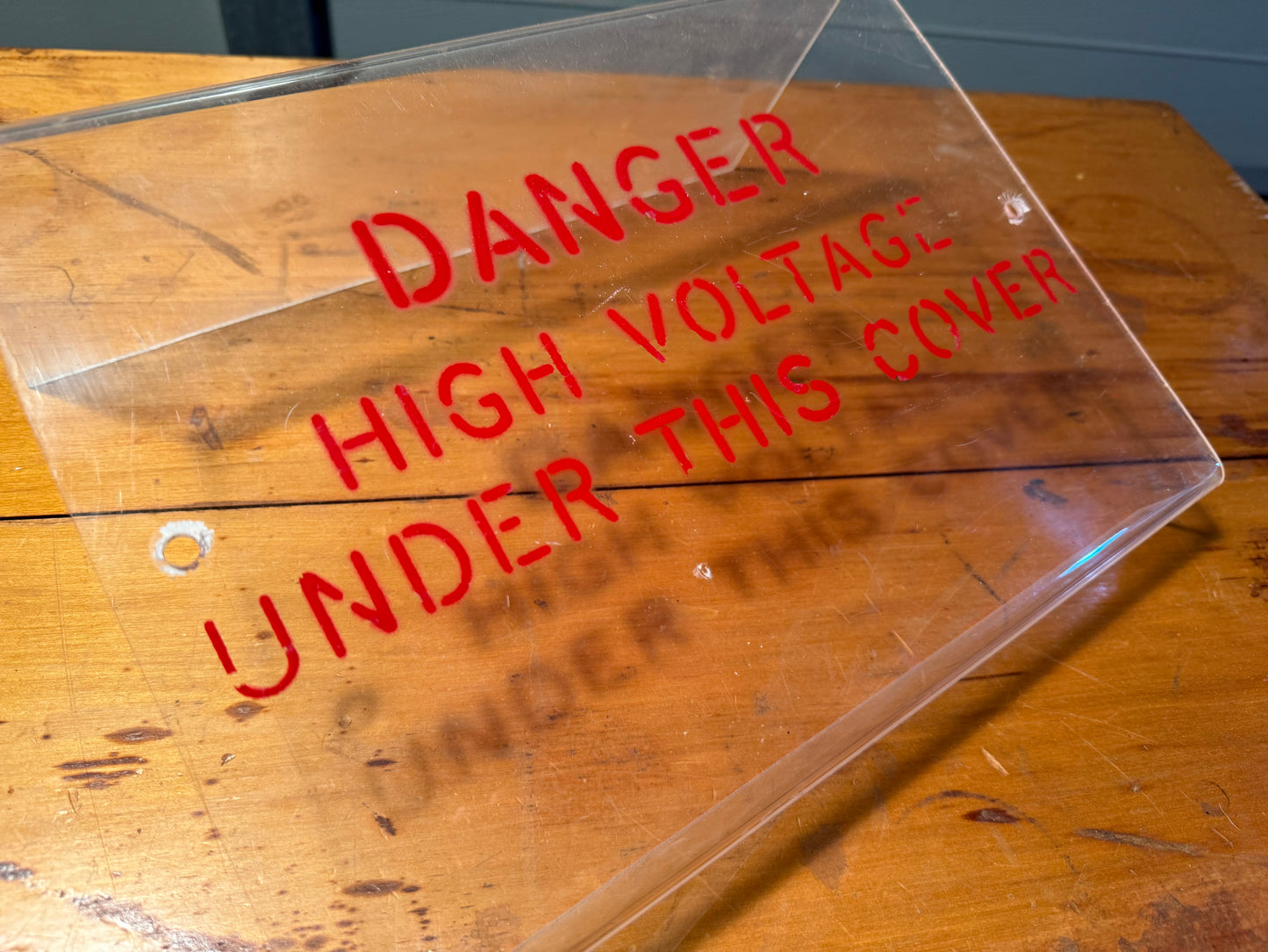 Danger high voltage cover